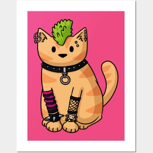 Punk Cat Posters and Art